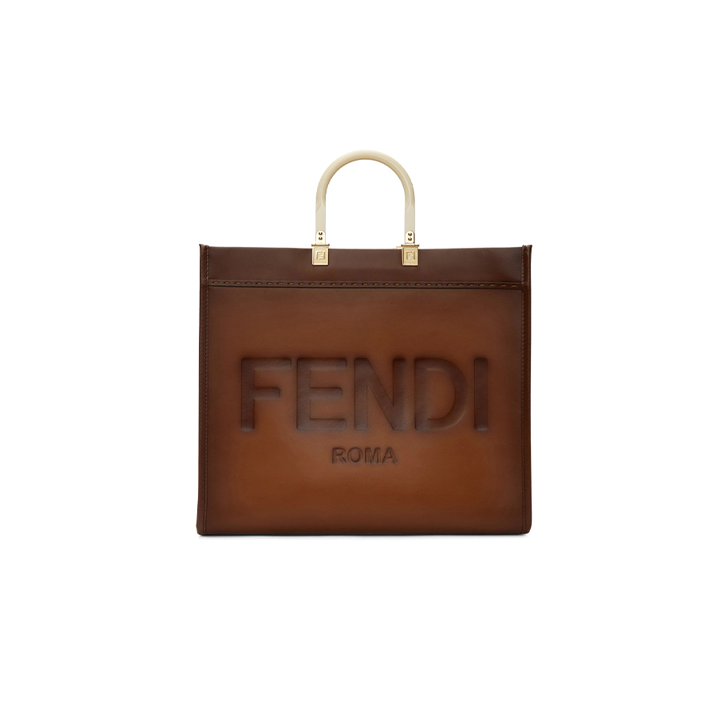 F**di brown large sunshine tote (40.5*35*21.5cm)